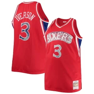 Robusto Hermoso Exquisito Allen Iverson Philadelphia 76ers Big & Tall 1996/97 NBA 75th Anniversary Diamond Swingman Jersey Red  para la gran final