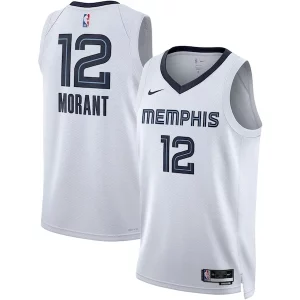 Genial Perfecto Ja Morant Memphis Grizzlies Nike Unisex Swingman Jersey Association Edition White/Navy  para la gran final