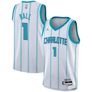 Resistente LaMelo Ball Charlotte Hornets Nike Youth Swingman Jersey Association Edition White  para la gran final