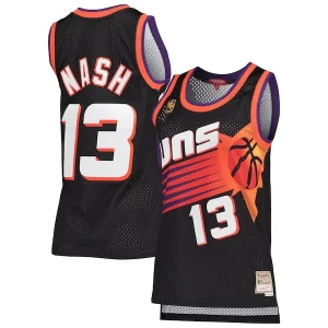 Práctico Steve Nash Phoenix Suns Women's Hardwood Classics Swingman Jersey Black  para la gran final
