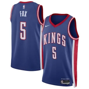 Magnífico Fácil de llevar Hermoso De'Aaron Fox Sacramento Kings Nike Unisex 2024/25 Swingman Player Jersey City Edition Blue  para la gran final