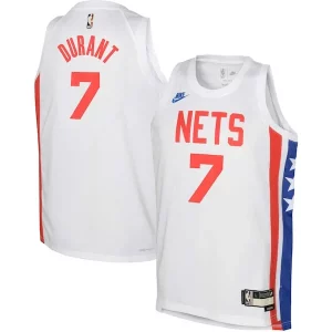 Clásico Kevin Durant Brooklyn Nets Nike Youth 2022/23 Swingman Jersey White Classic Edition  para la gran final