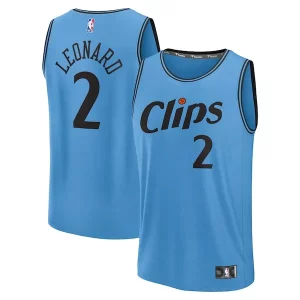 Hermoso Robusto Kawhi Leonard LA Clippers 2024/25 Fast Break Player Jersey City Edition Light Blue  para la gran final