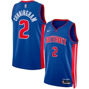 Perfecto Hermoso Cade Cunningham Detroit Pistons Nike Unisex Swingman Jersey Icon Edition Blue/White  para la gran final