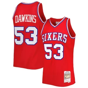 Encantador Darryl Dawkins Philadelphia 76ers Hardwood Classics 1979/80 Swingman Jersey Red  para la gran final