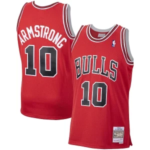 Clásico Exquisito B. J. Armstrong Chicago Bulls 2001/02 Hardwood Classics Swingman Jersey Red  para la gran final