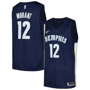 Sofisticado Ja Morant Memphis Grizzlies Nike Swingman Player Jersey Icon Edition Navy  para la gran final