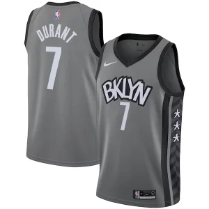 Exquisito Encantador Kevin Durant Brooklyn Nets Nike 2019/2020 Swingman Jersey Statement Edition Gray  para la gran final
