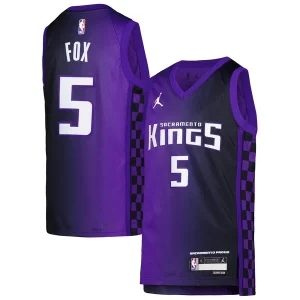 Maravilloso Moderno De'Aaron Fox Sacramento Kings Jordan Brand Youth Swingman Jersey Statement Edition Purple  para la gran final