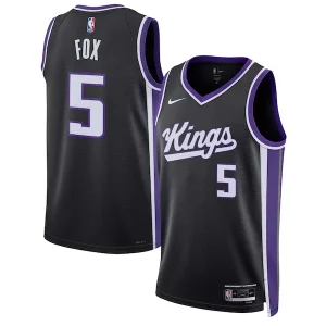 Único Hermoso Ideal De'Aaron Fox Sacramento Kings Nike Unisex Swingman Jersey Icon Edition Black/White  para la gran final