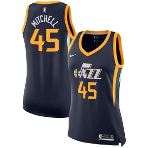 Cool Donovan Mitchell Utah Jazz Nike Women's Swingman Jersey Icon Edition Navy  para la gran final