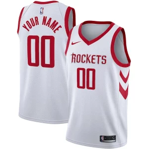 Moderno Duradero Atractivo Houston Rockets Nike Swingman Custom Jersey Association Edition White  para la gran final