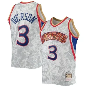 Cool Fantástico Robusto Allen Iverson Philadelphia 76ers Hardwood Classics 1996/97 Lunar New Year Swingman Jersey White  para la gran final