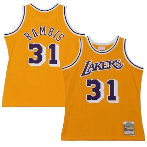 Increíble Encantador Fantástico Kurt Rambis Los Angeles Lakers 1984/85 Swingman Jersey Gold  para la gran final