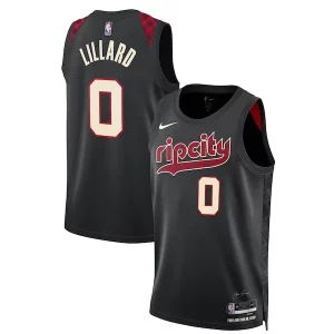 Clásico Damian Lillard Portland Trail Blazers Nike Unisex 2023/24 Swingman Jersey Black City Edition  para la gran final