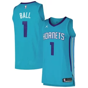 Encantador LaMelo Ball Charlotte Hornets Jordan Brand Authentic Player Jersey Icon Edition Teal  para la gran final