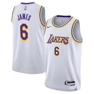 Genial Delicioso LeBron James Los Angeles Lakers Nike Youth Performance Swingman Jersey Association Edition White  para la gran final