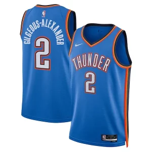 Magnífico Original Shai Gilgeous Alexander Oklahoma City Thunder Nike Unisex Swingman Replica Jersey Icon Edition Blue  para la gran final