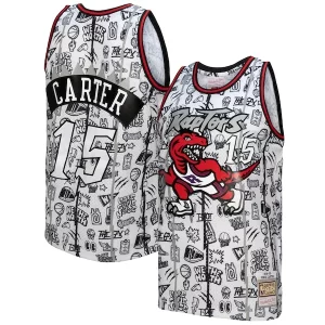 Increíble Vince Carter Toronto Raptors 1998/99 Swingman Jersey White  para la gran final