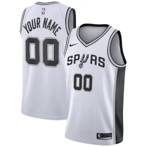 Práctico San Antonio Spurs Nike Custom Swingman Jersey White Association Edition  para la gran final
