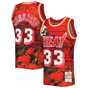 Bonito Maravilloso Alonzo Mourning Miami Heat 1996/97 Hardwood Classics Lunar New Year Swingman Jersey Red  para la gran final