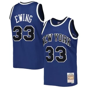 Increíble Elegante Delicioso Patrick Ewing New York Knicks 1997/98 Hardwood Classics Off Court Swingman Jersey Blue  para la gran final