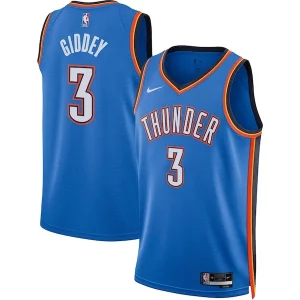Lujoso Encantador Josh Giddey Oklahoma City Thunder Nike Unisex Swingman Jersey Icon Edition Blue  para la gran final