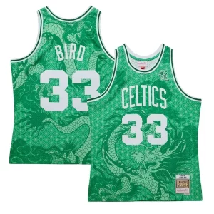 Robusto Único Clásico Larry Bird Boston Celtics 1985/86 Hardwood Classics Asian Heritage 6.0 Swingman Throwback Player Jersey Kelly Green  para la gran final