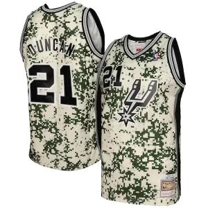 Práctico Fantástico Tim Duncan San Antonio Spurs 2013/14 Swingman Jersey Camo  para la gran final