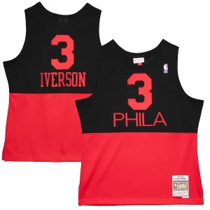 Práctico Duradero Exquisito Allen Iverson Philadelphia 76ers 2003/04 Hardwood Classics Reload 2.0 Swingman Jersey Black  para la gran final
