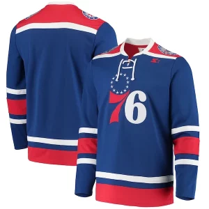 Ideal Philadelphia 76ers G III Sports by Carl Banks Pointman Hockey Fashion Jersey Royal  para la gran final