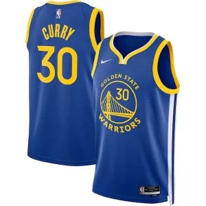 Bonito Encantador Stephen Curry Golden State Warriors Nike Unisex Swingman Jersey Icon Edition Royal/White  para la gran final