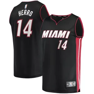 Duradero Bonito Hermoso Tyler Herro Miami Heat Fast Break Replica Jersey Icon Edition Black  para la gran final