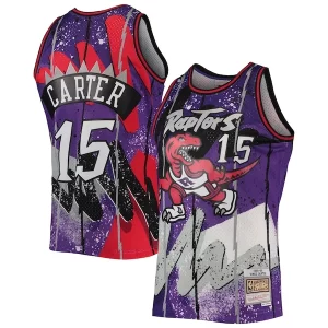 Versátil Maravilloso Vince Carter Toronto Raptors Hardwood Classics 1998/99 Hyper Hoops Swingman Jersey Purple  para la gran final