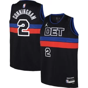 Moderno Increíble Fantástico Cade Cunningham Detroit Pistons Jordan Brand Youth Swingman Jersey Statement Edition Black  para la gran final