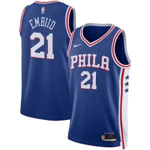 Versátil Bonito Joel Embiid Philadelphia 76ers Nike Unisex Swingman Jersey Icon Edition Royal/White  para la gran final