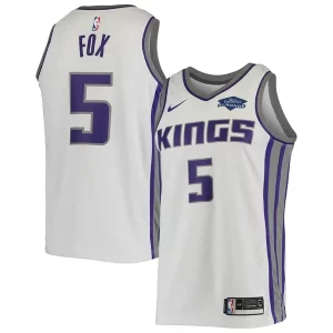 Perfecto De'Aaron Fox Sacramento Kings Nike Swingman Player Jersey Association Edition White  para la gran final
