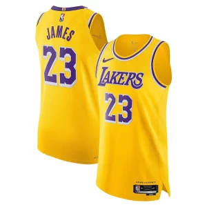 Delicioso LeBron James Los Angeles Lakers Nike Authentic Player Jersey Icon Edition Gold  para la gran final
