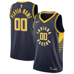 Sofisticado Único Indiana Pacers Nike 2020/21 Swingman Custom Jersey Icon Edition Navy  para la gran final