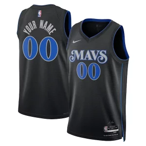 Resistente Dallas Mavericks Nike Unisex 2023/24 Custom Swingman Jersey Black City Edition  para la gran final