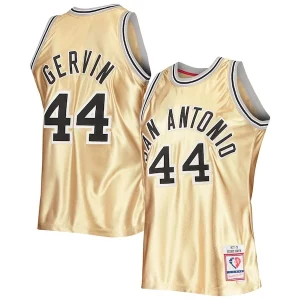 Práctico George Gervin San Antonio Spurs 75th Anniversary 1977/78 Hardwood Classics Swingman Jersey Gold  para la gran final