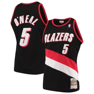 Original Jermaine O'Neal Portland Trail Blazers 1999/00 Hardwood Classics Swingman Jersey Black  para la gran final