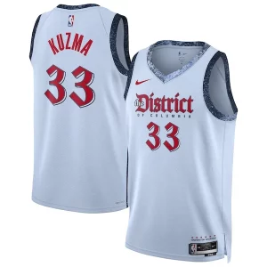 Original Moderno Maravilloso Kyle Kuzma Washington Wizards Nike Unisex 2024/25 Swingman Player Jersey City Edition Powder Blue  para la gran final