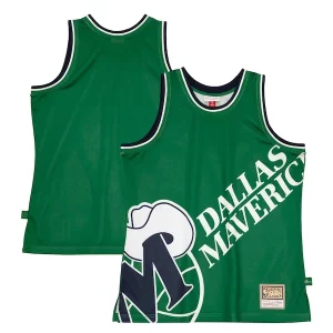 Atractivo Dallas Mavericks Hardwood Classics Blown Out Fashion Jersey Green  para la gran final