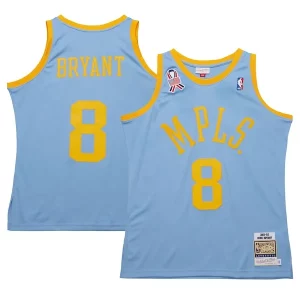 Robusto Estupendo Men's Los Angeles Lakers Kobe Bryant Powder Blue 2001/02 Hardwood Classics Authentic Player Jersey  para la gran final