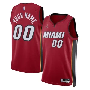 Ideal Original Miami Heat Jordan Brand Unisex 2022/23 Swingman Custom Jersey Statement Edition Red  para la gran final