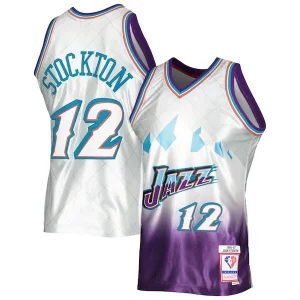 Delicioso Robusto Resistente John Stockton Utah Jazz 1996/97 Hardwood Classics 75th Anniversary Swingman Jersey Platinum  para la gran final