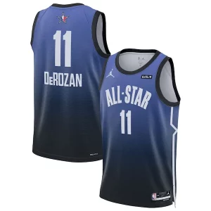 Encantador Atractivo Fantástico DeMar DeRozan Jordan Brand 2023 NBA All Star Game Swingman Jersey Blue  para la gran final