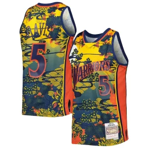 Chulo Baron Davis Golden State Warriors Hardwood Classics Lunar New Year Swingman Jersey Blue  para la gran final