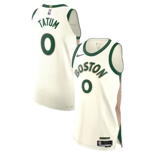 Delicioso Nike Jayson Tatum Boston Celtics Authentic Jersey City Edition White  para la gran final